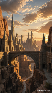 Different futuristic art styles generated with Kling AI
